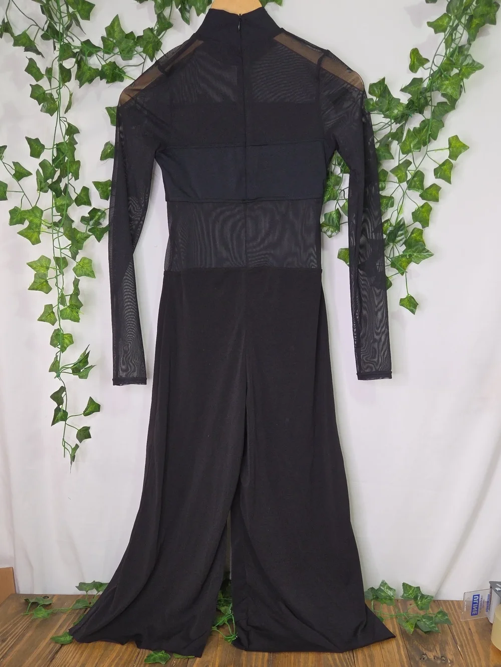 balera. Black Wide-Leg Cropped Dance Jumpsuit. Size LC. EUC